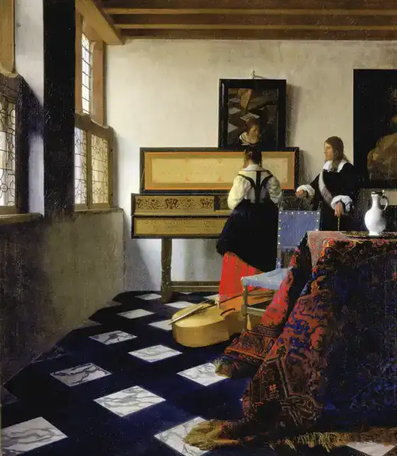 Vermeer, La Leçon de musique